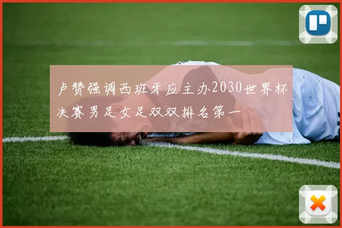 卢赞强调西班牙应主办2030世界杯决赛男足女足双双排名第一